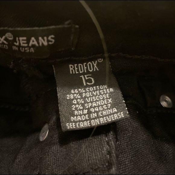 Ripped denim pants, black - Picture 3 of 3